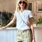 camicia donna manica corta in lino Maddalena Risi Milano