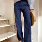 pantaloni donna dritti senza pinces Romeo Risi Milano