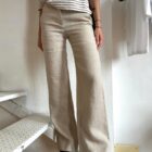 pantaloni donna dritti senza pinces Romeo Risi Milano