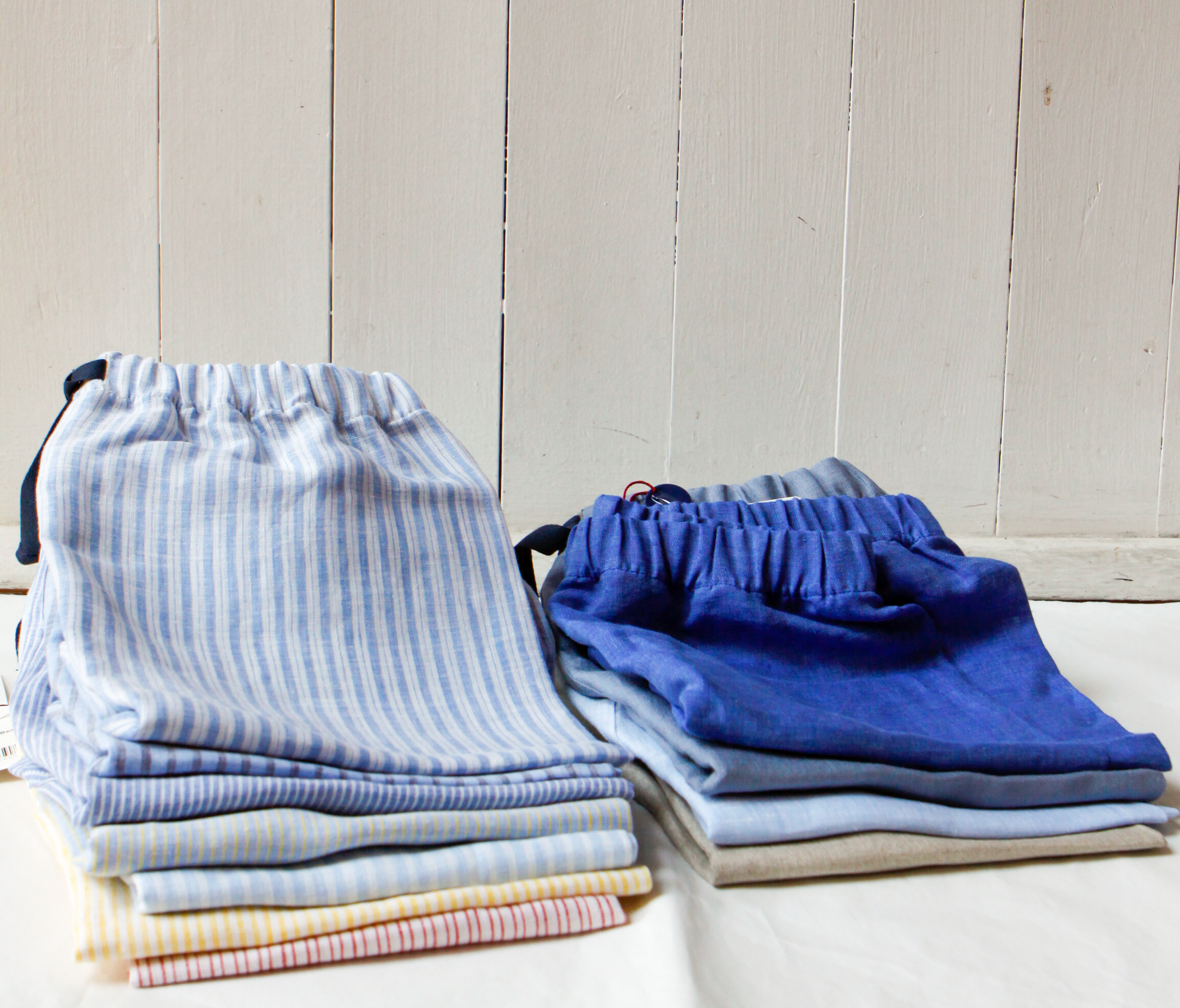 pantaloni corti in lino pigiama estate bambini Certaldo Risi Milano
