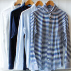 polo a manica lunga da uomo modello camicia in jersey e piquet Ines Risi Milano.