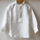 camicia da bambini con colletto alla coreana Manuela Risi Milano