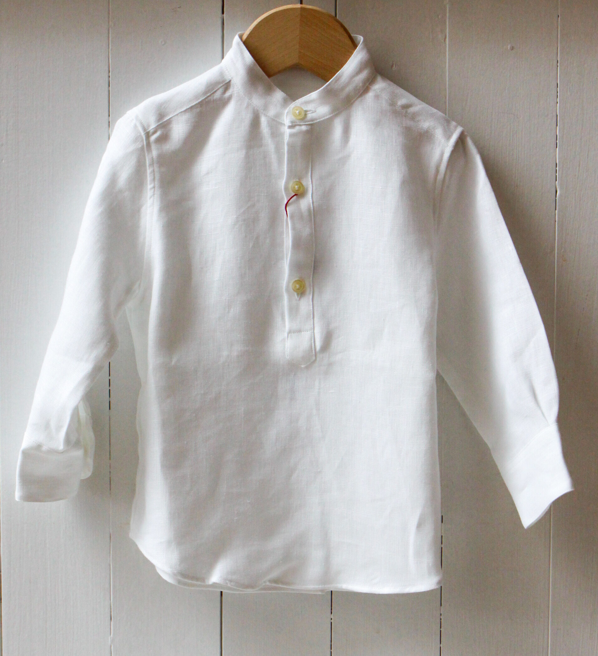 camicia da bambini con colletto alla coreana Manuela Risi Milano