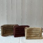 borsa di vimini a tracolla Heidi Risi Milano