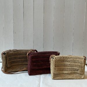 borsa di vimini a tracolla Heidi Risi Milano