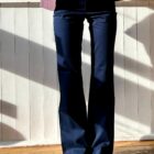 pantaloni in cotone da donna bootcut Amintore Risi Milano