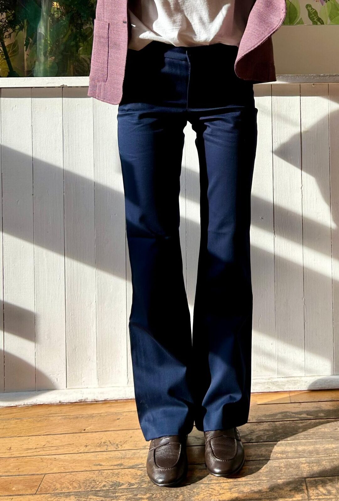 pantaloni in cotone da donna bootcut Amintore Risi Milano