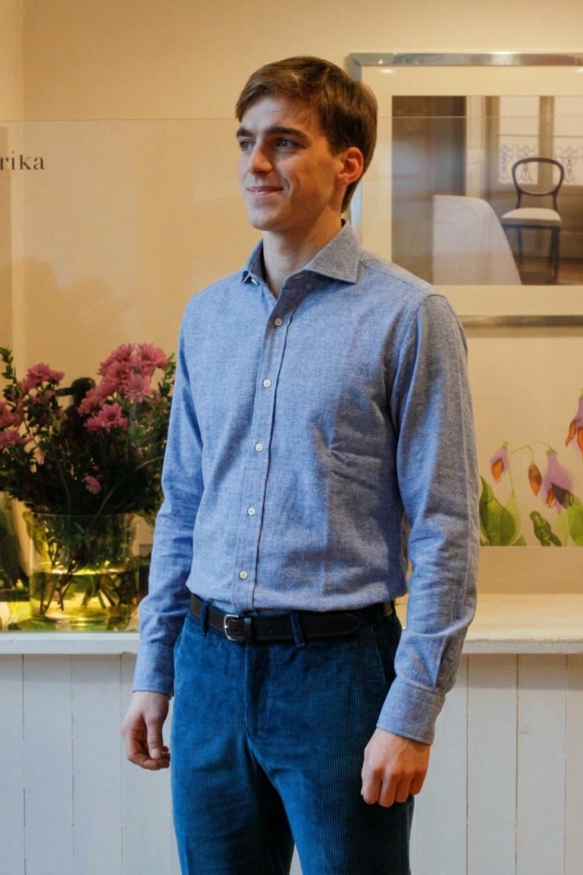 camicia classica da uomo modello Teresa Risi Milano