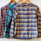camicia da donna a girocollo varianti flanella Wanda Risi Milano