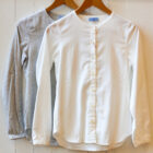 camicia da donna a girocollo varianti flanella Wanda Risi Milano