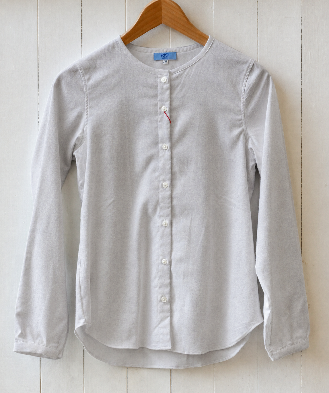 camicia da donna a girocollo varianti flanella modello Wanda RISI Milano