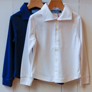 polo con allacciatura camicia per bambini Vilma Risi Milano