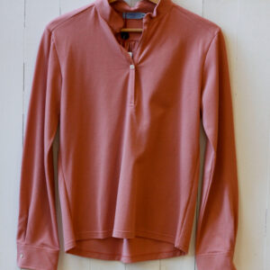 Polo da donna con colletto alla coreana variante rosa Orsetta Risi Milano
