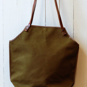 borsa shopper tela e cuoio Felicia Risi Milano