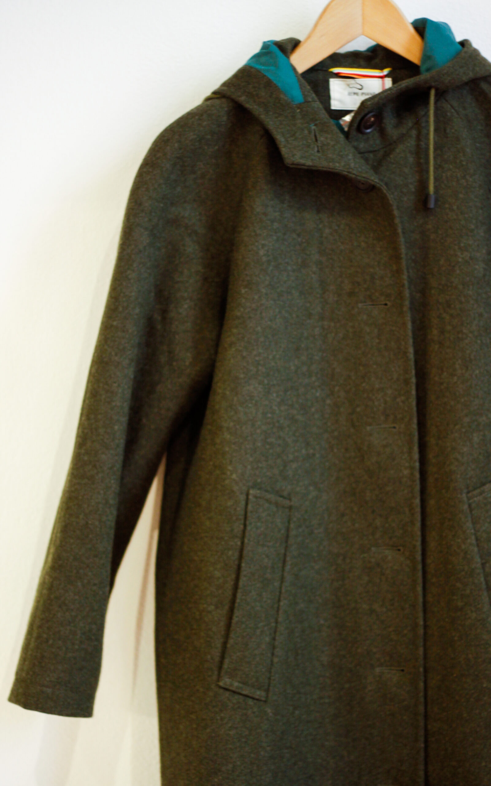 Parka con cappuccio 3/4 loden da donna Lisa Risi Milano