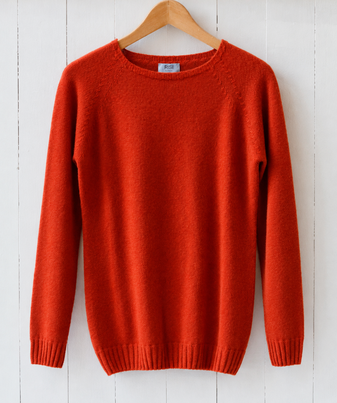 maglione con scollo a barchetta in cashmere pullover modello Jago RISI Milano