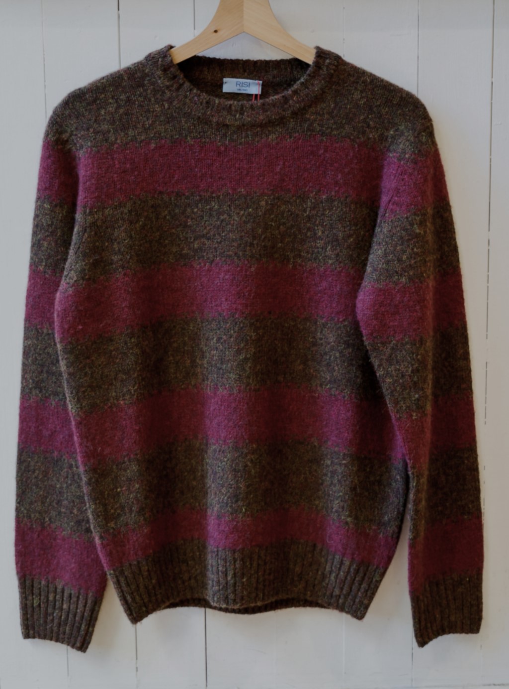 Maglione da uomo in lana shetland pullover modello Corrado RISI Milano