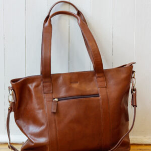 grande borsa a spalla da donna in pelle con tracolla Tala Risi Milano