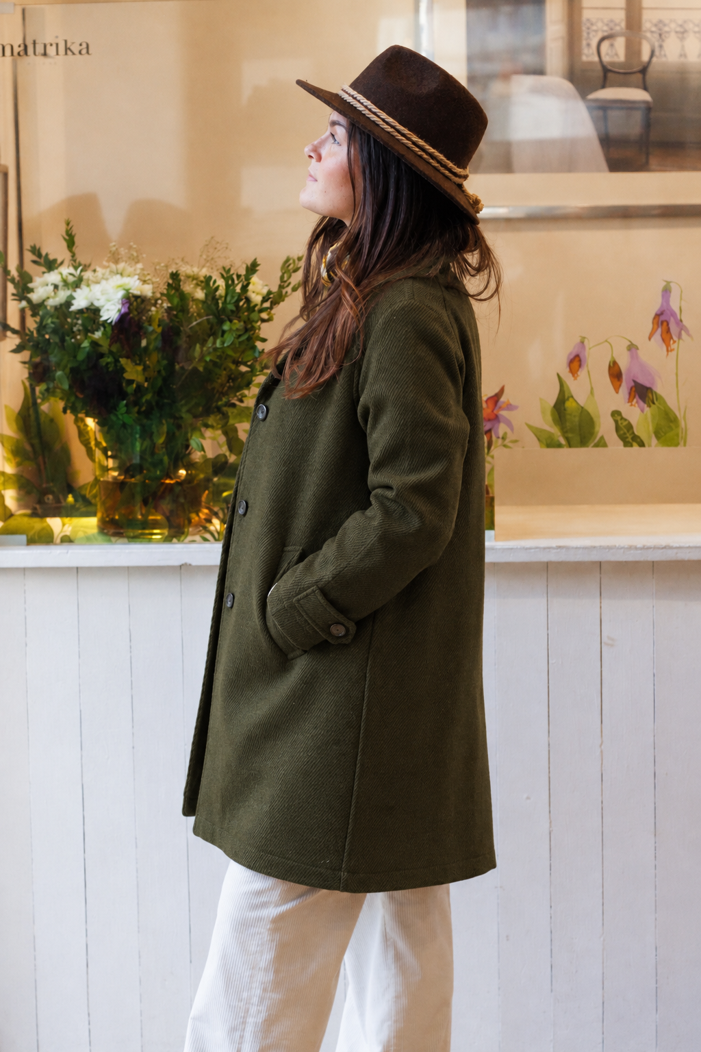 cappotto da donna modello Carluccio RISI Milano