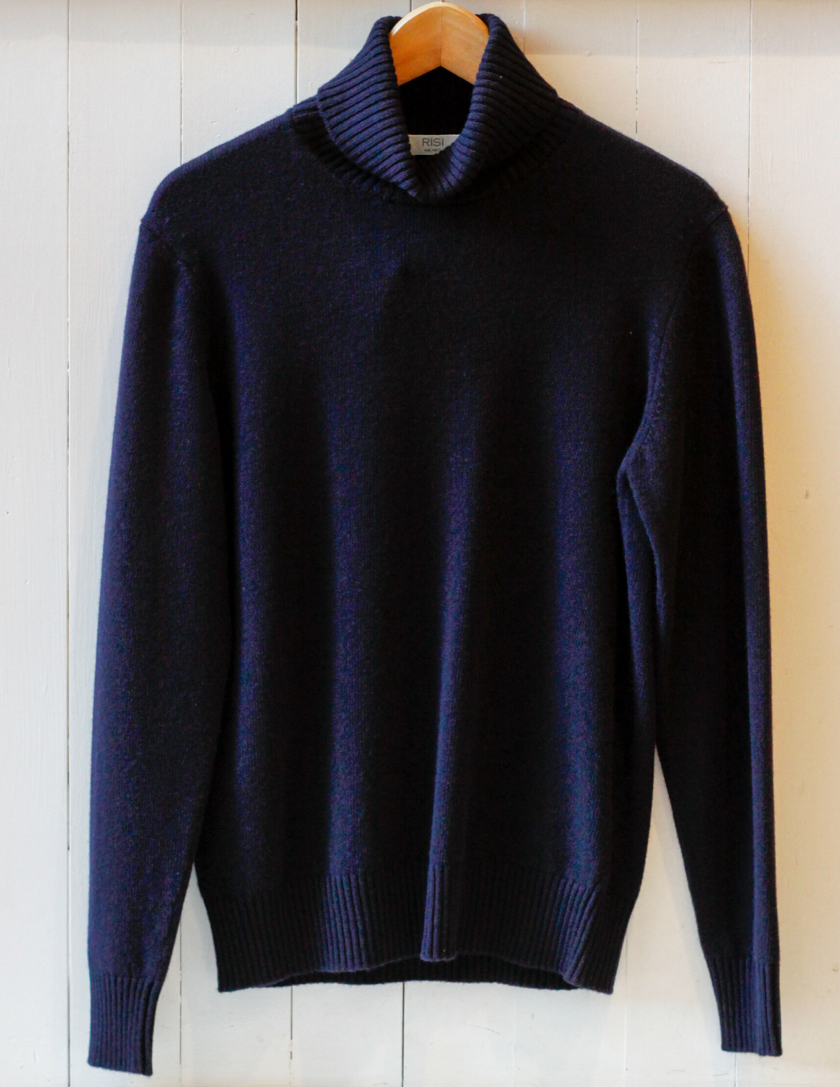 pullover da uomo collo alto lana e cashmere maglione modello Sergio Risi Milano