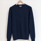 maglione girocollo da uomo pura lana lavorazione nido d'ape modello Eugenio RISI Milano
