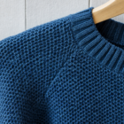 maglione girocollo da uomo pura lana lavorazione nido d'ape modello Eugenio RISI Milano