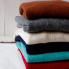 maglione lana shetland donna girocollo modello Zeno Risi Milano