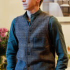 Gilet in lana cotta da uomo modello Enzo RISI Milano