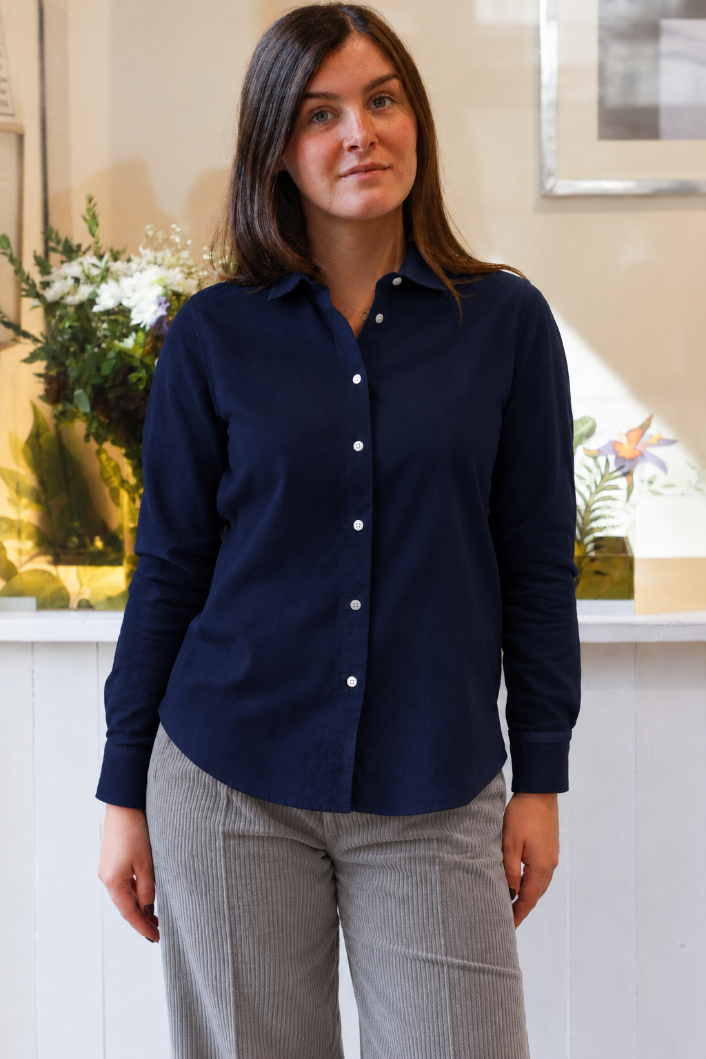 camicia per donna in flanella modello Mariella RISI Milano