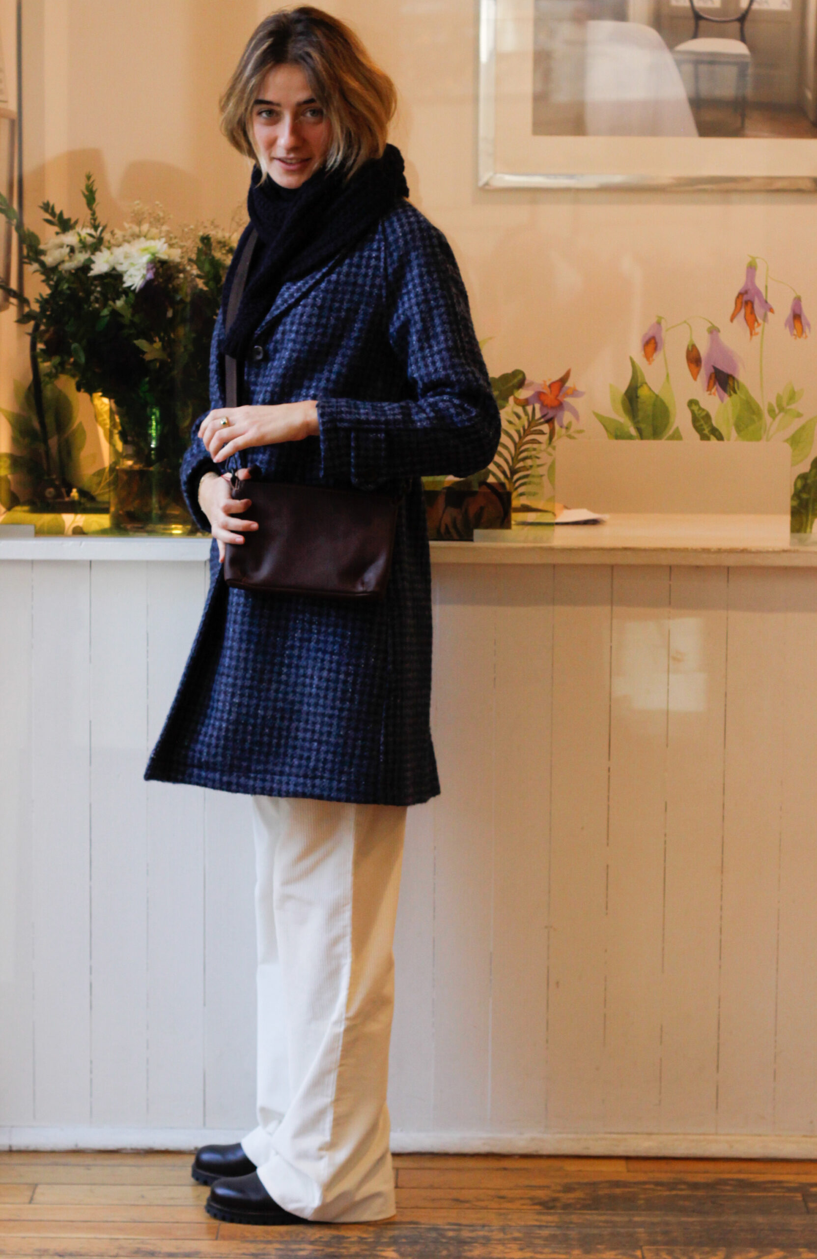 borsa tracolla in pelle testa di moro piccola modello Priscilla RISI Milano