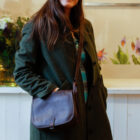 borsetta a tracolla postina in pelle modello Tecla RISI Milano