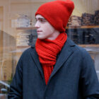 cappellino in lana e cashmere modello Italo e sciarpa lana e cashmere modello Vera RISI Milano