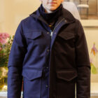 Giacca field jacket pesante invernale uomo lana modello Tullio e coppola in tweed di lana modello Micol RISI Milano