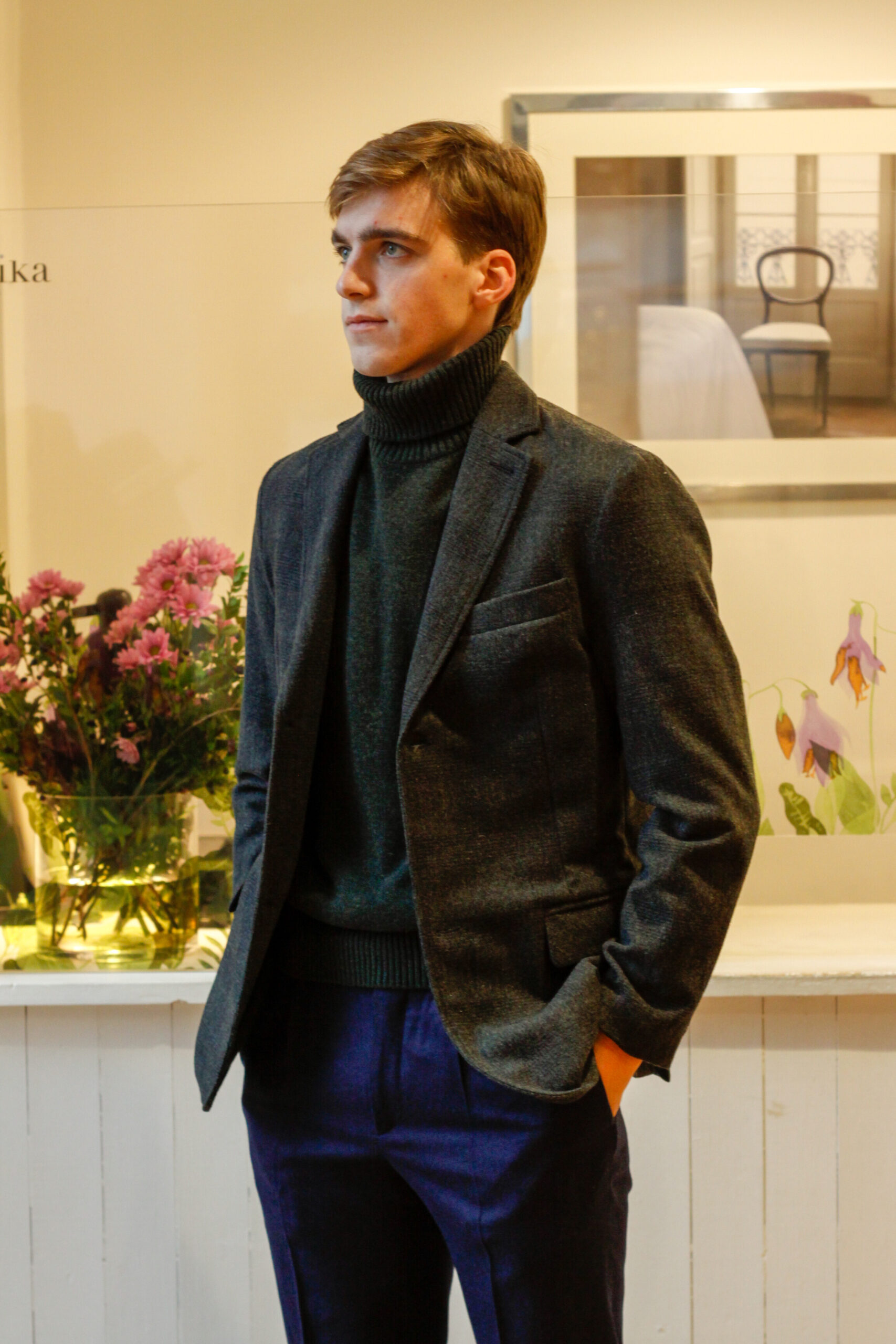 Blazer da uomo lana giacca Roberta RISI Milano