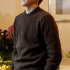 Maglione da uomo in lana shetland pullover modello Corrado RISI Milano