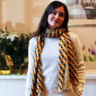 Sciarpa lana fantasia modello Gertrude RISI Milano