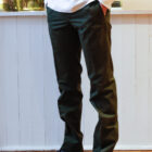 Pantaloni da uomo senza pinces invernali taglio dritto modello Carlo RISI Milano