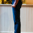 Pantaloni da uomo senza pinces invernali taglio dritto modello Carlo RISI Milano