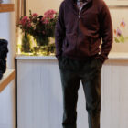 Felpa pesante da uomo aperta davanti con zip modello Rita pantaloni con pences modello Gianni RISI Milano