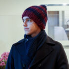 Peacot giacca da marinaio uomo cashmere e lana modello Federico cappello maglia di lana Ilario e sciarpa lana e cashmere Giuditta RISI Milano