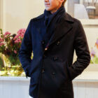 Peacot giacca da marinaio uomo cashmere e lana modello Federico RISI Milano