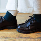 Scarpe stringate in pelle con carrarmato da donna testa di moro modello Nicole