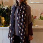 sciarpa in lana fantasia modello Lisetta RISI Milano