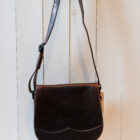 Borsa da donna a tracolla in pelle, postina con patella modello Rachele RISI Milano