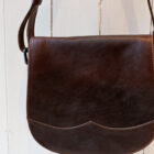 Borsa da donna a tracolla in pelle, postina con patella modello Rachele RISI Milano