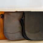 Borsa da donna a tracolla in pelle, postina con patella modello Rachele RISI Milano