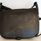 Borsa da donna a tracolla in pelle, postina con patella, modello Tessa RISI Milano