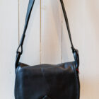 Borsa da donna a tracolla in pelle, postina con patella, modello Tessa RISI Milano