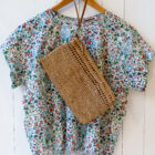 borsetta di vimini a mano e tracolla modello pochette Lidia negozio RISI Milano