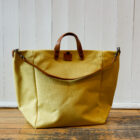 Borsa in cotone e cuoio a mano e a tracolla Deanna